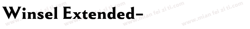 Winsel Extended字体转换